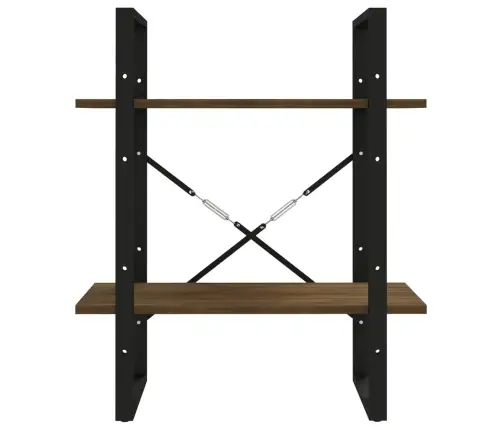 Raamaturiiul, Pruun Tamm, 60X30X70 cm Tehispuit