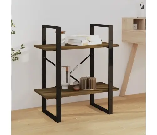 Raamaturiiul, Pruun Tamm, 60X30X70 cm Tehispuit