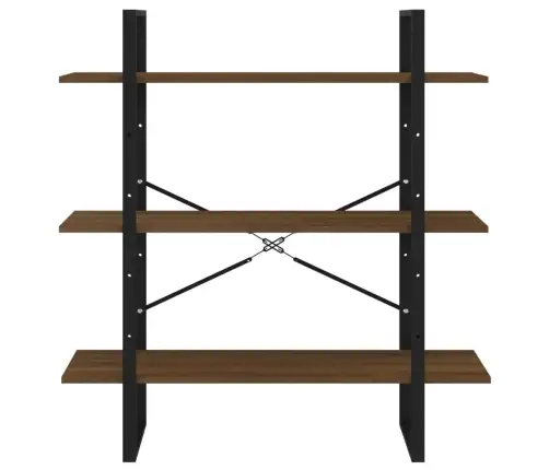 Spintelė Knygoms, Ruda Ąžuolo, 100X30X105cm Apdirbta Mediena