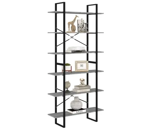 Aukšta Spintelė, Pilka Ąžuolo, 100X30X210cm Apdirbta Mediena