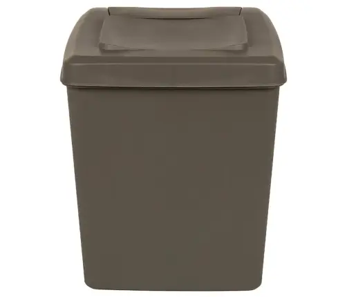 Virnastatavad Prügikastid 3 Tk, Hall, 75 L, Polüpropüleen