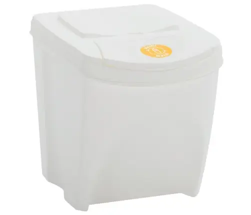 Atkritumu Tvertnes, Saliekamas, 4 Gab., Baltas, 100 L Vidaxl
