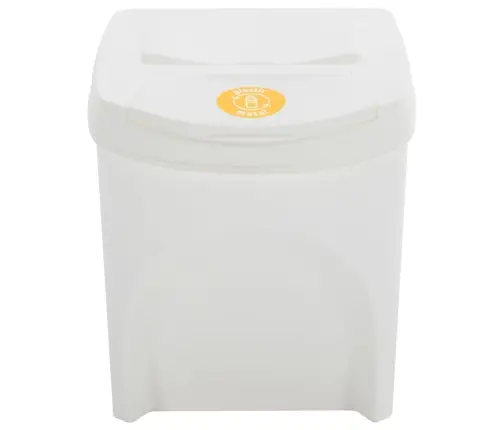 Atkritumu Tvertnes, Saliekamas, 4 Gab., Baltas, 100 L Vidaxl