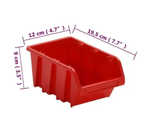 Instrumentu Plaukts, Melns Ar Sarkanu, 30 Daļas, 77X39 Cm Vidaxl