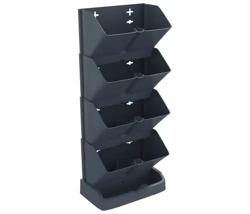 Vertikalus Sodo Stovas, 4Vnt., Antracito, Polipropilenas