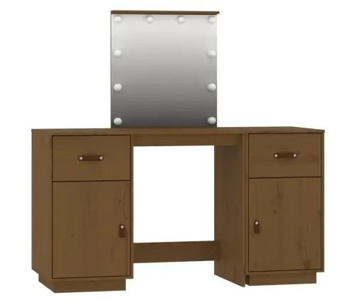 Kosmetinio Staliuko Su Led Komplektas, Medaus Rudas, Pušis