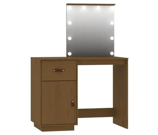 Kosmetinio Staliuko Su Led Komplektas, Medaus Rudas, Pušis