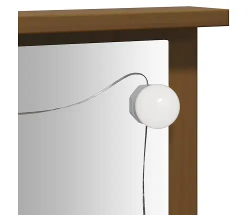 Kosmetinio Staliuko Su Led Komplektas, Medaus Rudas, Pušis