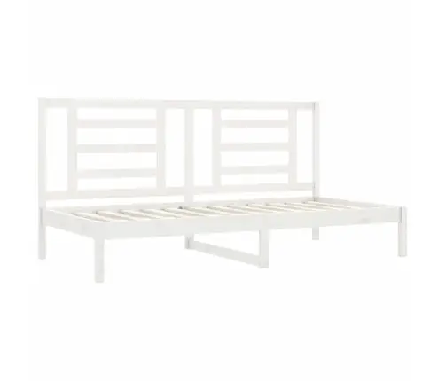 Gulta Bez Matrača, Balts, 90X200 Cm, Priedes Masīvkoks Vidaxl