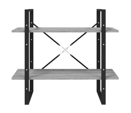 Spintelė Knygoms, 5 Lentynos, Pilka, 80X30X175cm Mediena