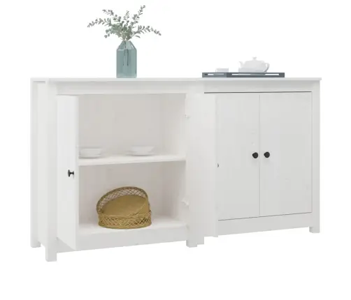 Kumodes, 2 Gab., Baltas, 70X35X80 Cm, Priedes Masīvkoks Vidaxl