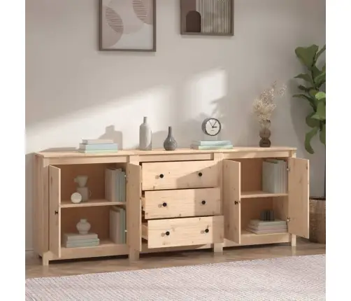 Kumode, 210X35X80 Cm, Priedes Masīvkoks Vidaxl