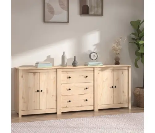 Kumode, 210X35X80 Cm, Priedes Masīvkoks Vidaxl