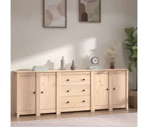 Kumode, 230X35X80 Cm, Priedes Masīvkoks Vidaxl