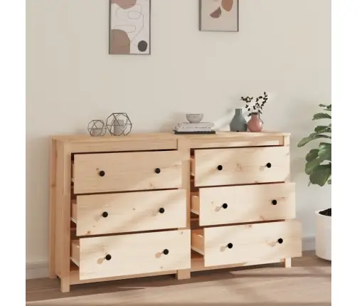 Kumode, 140X35X80 Cm, Priedes Masīvkoks Vidaxl Kumode, 140X35X80 Cm, Priedes Masīvkoks Vidaxl