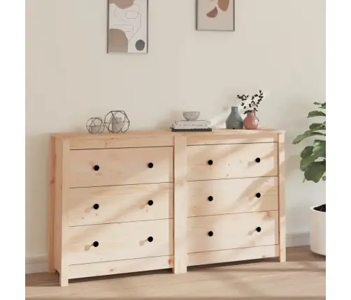 Kumode, 140X35X80 Cm, Priedes Masīvkoks Vidaxl Kumode, 140X35X80 Cm, Priedes Masīvkoks Vidaxl