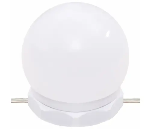 Kosmetinio Staliuko Komplektas Su Led, Pilkas Ąžuolo, Mediena