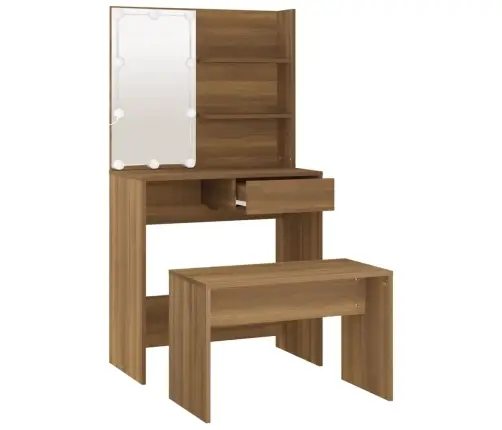 Tualettlaua Komplekt Lediga, Pruun Tamm, Tehispuit