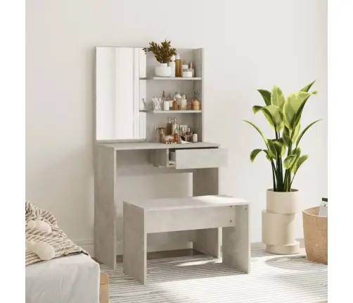 Tualettlaua Komplekt, Betoonhall, 74,5 X 40 X 141 Cm