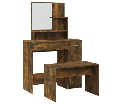 Spoguļgaldiņa Komplekts, Ozolkoka Krāsa, 86,5X35X136 Cm Vidaxl