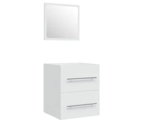 Skapītis Ar Iebūvētu Izlietni, Balts, Inženierijas Koks Vidaxl