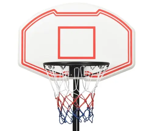 Basketbola Vairogs, Balts, 258-352 Cm, Polietilēns Vidaxl