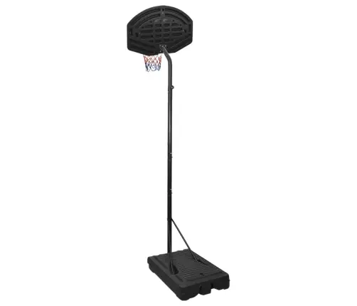 Basketbola Vairogs, Melns, 282-352 Cm, Polietilēns Vidaxl