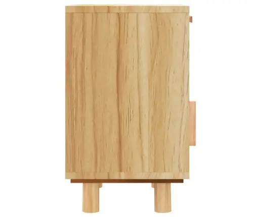 Naktsskapītis, Brūns, Priedes Koks Un Dabīga Rotangpalma Vidaxl