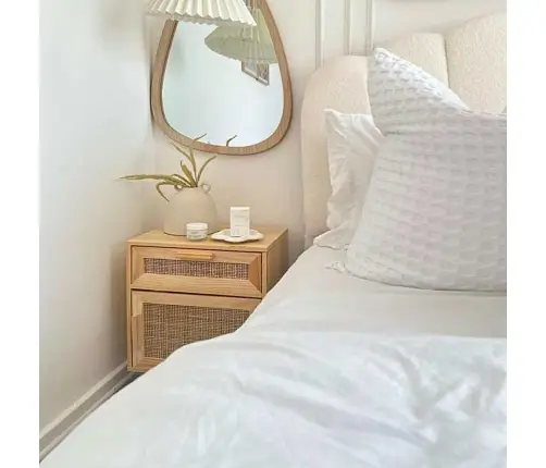 Naktsskapīši, 2 Gab., Brūni, Priedes Koks Un Dabīga Rotangpalma Vidaxl Naktsskapīši, 2 Gab., Brūni, Priedes Koks Un Dabīga Rotangpalma Vidaxl