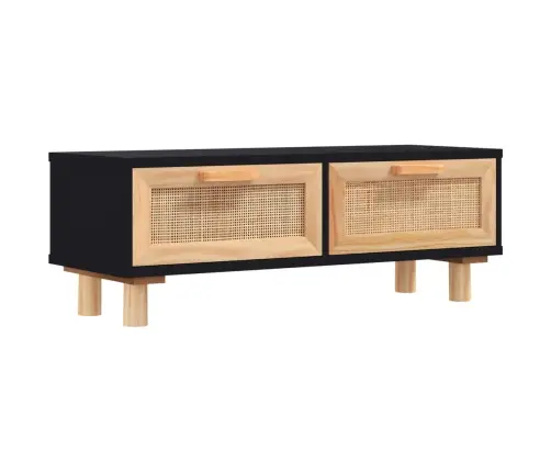 Kohvilaud, Must, 80 X 40 X 30 cm Tehispuit Ja Männipuit