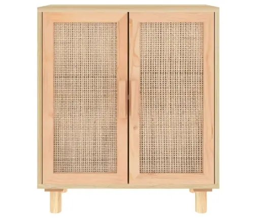 Skapītis, Brūns, 60X30X70 Cm, Priedes Koks, Dabīga Rotangpalma Vidaxl