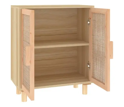 Skapītis, Brūns, 60X30X70 Cm, Priedes Koks, Dabīga Rotangpalma Vidaxl