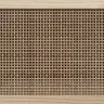Puhvetkapp, Valge, 60 X 30 X 70 cm Mänd Ja Naturaalne Rotang