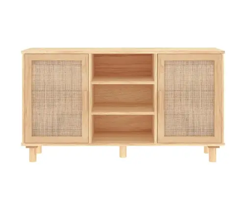 Skapītis, Brūns, 105X30X60 Cm, Priedes Koks, Dabīga Rotangpalma Vidaxl