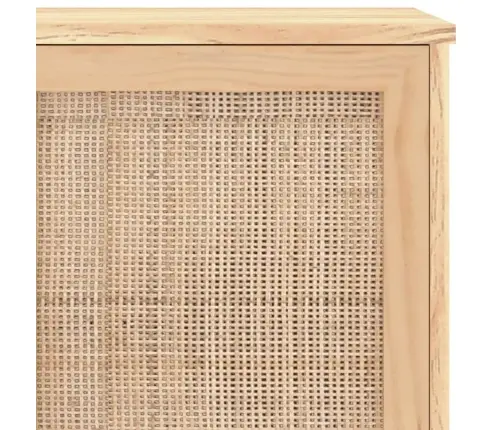 Skapītis, Brūns, 105X30X60 Cm, Priedes Koks, Dabīga Rotangpalma Vidaxl