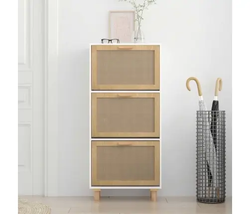 Apavu Skapītis, Balts, 52X25X115 Cm, Inženierijas Koks Vidaxl