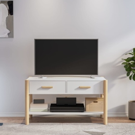 Tv Skapītis, Balts, 82X38X45 Cm, Inženierijas Koks Vidaxl