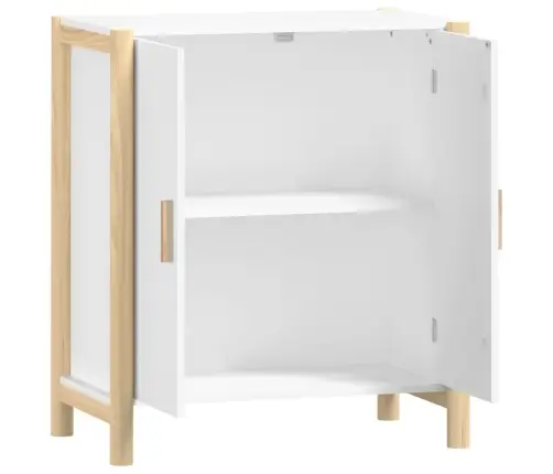 Kumode, Balta, 62X38X70 Cm, Inženierijas Koks Vidaxl