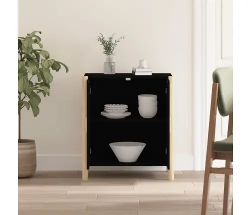 Kumode, Melna, 62X38X70 Cm, Inženierijas Koks, Melna Vidaxl