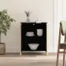 Kumode, Melna, 62X38X70 Cm, Inženierijas Koks, Melna Vidaxl