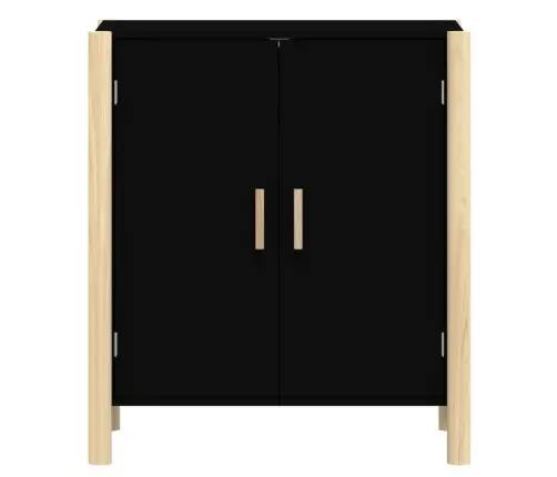 Kumode, Melna, 62X38X70 Cm, Inženierijas Koks, Melna Vidaxl