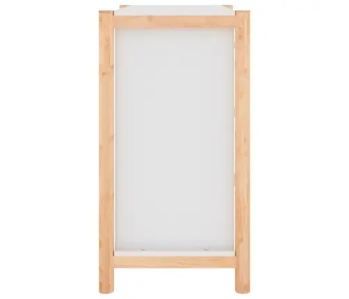 Kumode, Balta, 62X38X70 Cm, Inženierijas Koks Vidaxl