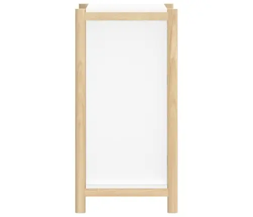 Kumode, Balta, 62X38X75 Cm, Inženierijas Koks Vidaxl