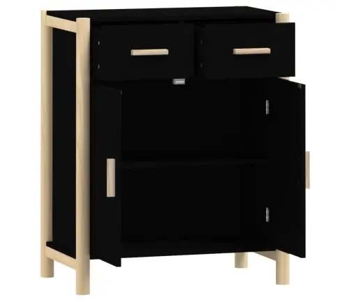 Kumode, Melns, 62X38X75 Cm, Inženierijas Koks Vidaxl