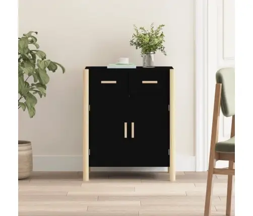 Kumode, Melns, 62X38X75 Cm, Inženierijas Koks Vidaxl