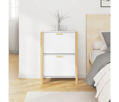 Apavu Plaukts, Balts, 57,5X33X80 Cm, Inženierijas Koks Vidaxl