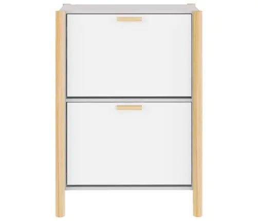 Apavu Plaukts, Balts, 57,5X33X80 Cm, Inženierijas Koks Vidaxl