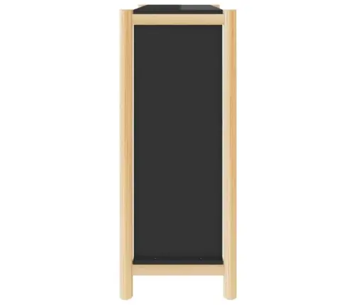 Spintelė Batams, Juodos Spalvos, 57,5X33X80cm Apdirbta Mediena