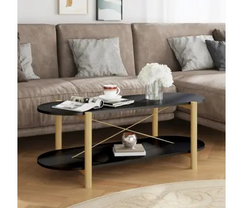 Kavos Staliukas, Juodos Spalvos, 110X48X40cm Apdirbta Mediena