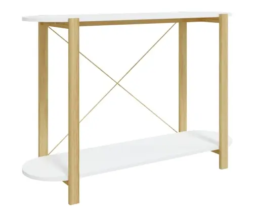 Konsoles Galds, Balts, 110X38X75 Cm, Inženierijas Koks Vidaxl